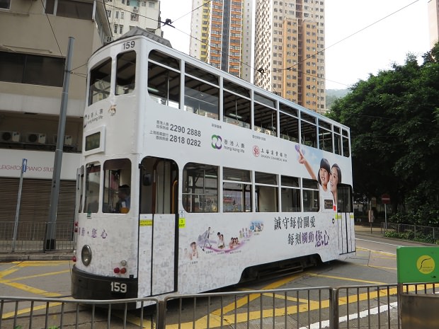 香港の有名な2階建てトラム