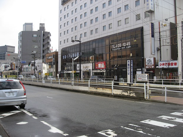 旧「富山駅前」停留所