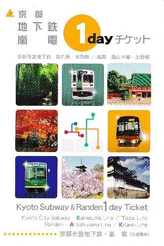 京都地下鉄・嵐電1dayチケット