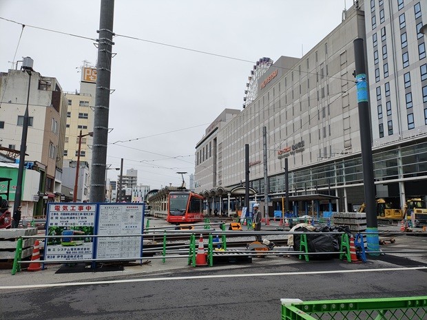 松山市駅前広場整備状況