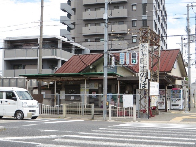 「浜寺駅前」停留所・遠景